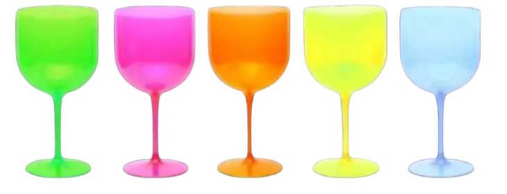 TACA DE GIN 500ML AMARELO C/20X1 ELITE